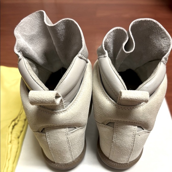 Isabel Marant ClassicBobby Buckee Chalk/Light grey High-Top Sneakers sz EU39/US9 - Picture 7 of 12